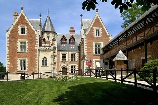 Leonardo da Vincis House and Museum, Clos Luce, Parc Leonardo da Vinci, Amboise, Indre-et-Loire, Loire Valley, Centre, France, Europe