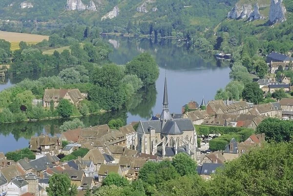 Les Andelys on the River Seine, Haute Normandie (Normandy), France, Europe