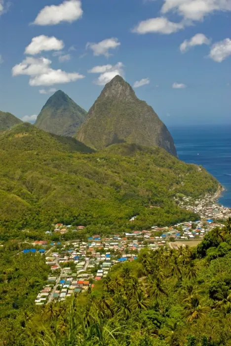 Framed Print : Les Pitons, UNESCO World Heritage Site, Soufriere, St. Lucia, Windward Islands Framed Print : Les Pitons, UNESCO World Heritage Site, Soufriere, St. Lucia, Windward Islands