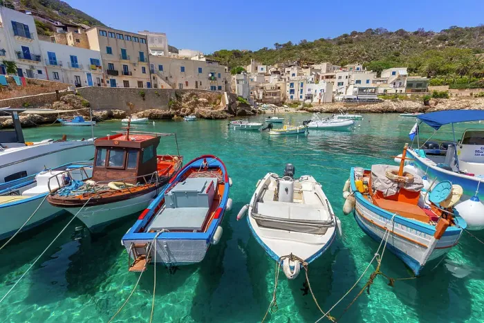 Framed Print : Levanzo Island, Cala Dogana, Aegadian Islands, province of Trapani, Sicily, Italy, Mediterranean, Europe Framed Print : Levanzo Island, Cala Dogana, Aegadian Islands, province of Trapani, Sicily, Italy, Mediterranean, Europe