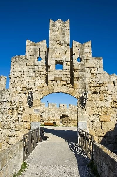 Liberty Gate, the Medieval Old Town of the City of Rhodes, UNESCO World Heritage Site
