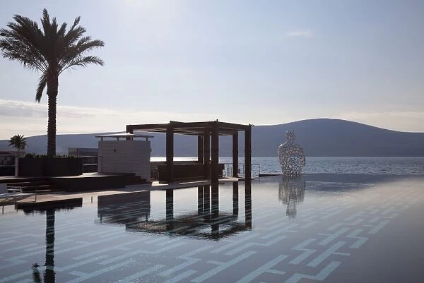 The Lido Mar swimming pool at the newly developed Marina in Porto Montenegro