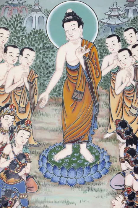 Framed Print : The Life of Buddha, Seoul, South Korea, Asia Framed Print : The Life of Buddha, Seoul, South Korea, Asia