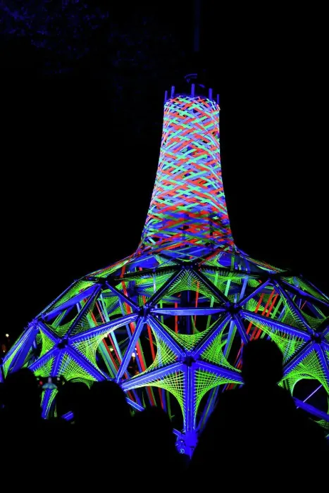 Framed Print : Light structure of Glow light festival in Eindhoven, North Brabant, The Netherlands, Europe Framed Print : Light structure of Glow light festival in Eindhoven, North Brabant, The Netherlands, Europe