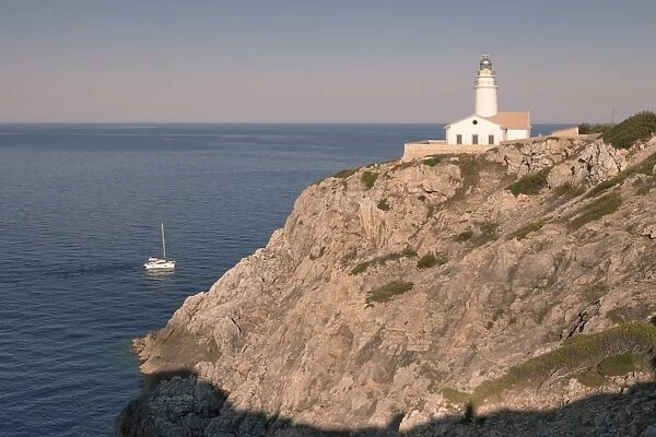 Lighthouse at Cap de Capdepera, near Cala Ratjada, Majorca (Mallorca), Balearic Islands (Islas Baleares), Spain, Mediterranean, Europe