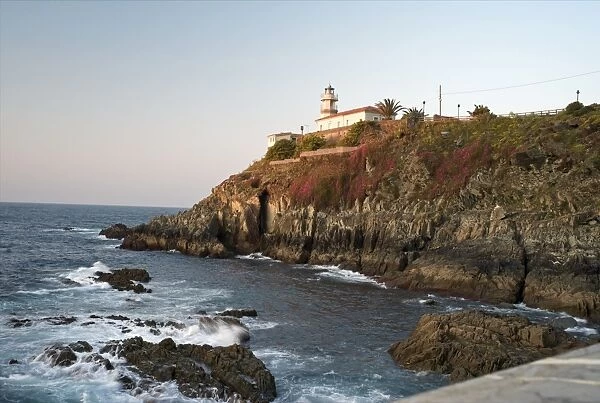 Lighthouse at Cudillero, Asturias, Spain, Europe