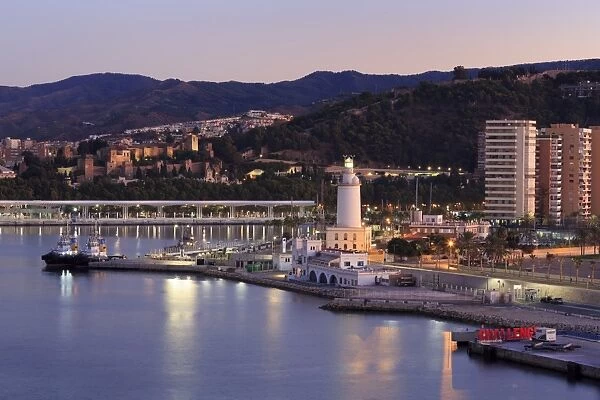 Lighthouse, Malaga, Andalusia, Spain, Europe