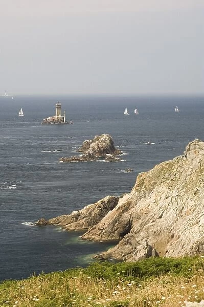 The lighthouse at Pointe du Raz, Southern Finistere, Brittany, France