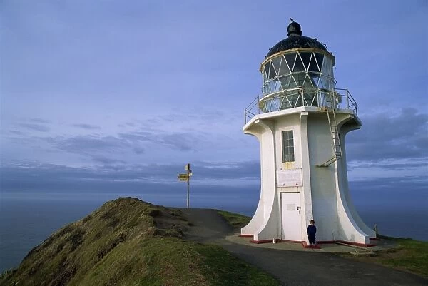 Lighthouse and sign at Cape Reinga