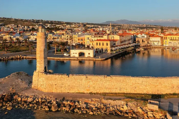 Framed Print : Lighthouse at the Venetian harbor with a view over, Rethymno, Crete, Greek Islands, Greece, Europe Framed Print : Lighthouse at the Venetian harbor with a view over, Rethymno, Crete, Greek Islands, Greece, Europe