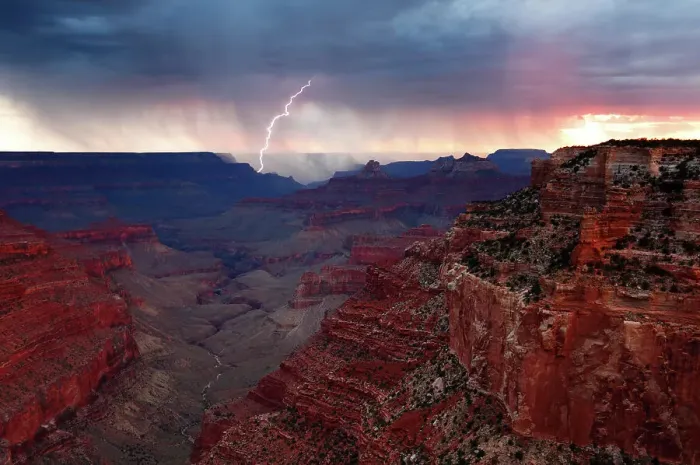 Framed Print : Lightning strike over Grand Canyon south rim from Cape Royal, north rim, Grand Canyon National Park, UNESCO World Heritage Site, Arizona, United States of America, North America Framed Print : Lightning strike over Grand Canyon south rim from Cape Royal, north rim, Grand Canyon National Park, UNESCO World Heritage Site, Arizona, United States of America, North America