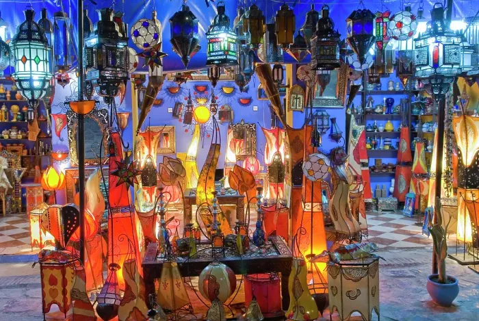 Framed Print : Lights shop, medina of Chefchaouen, Rif region, Morocco Framed Print : Lights shop, medina of Chefchaouen, Rif region, Morocco