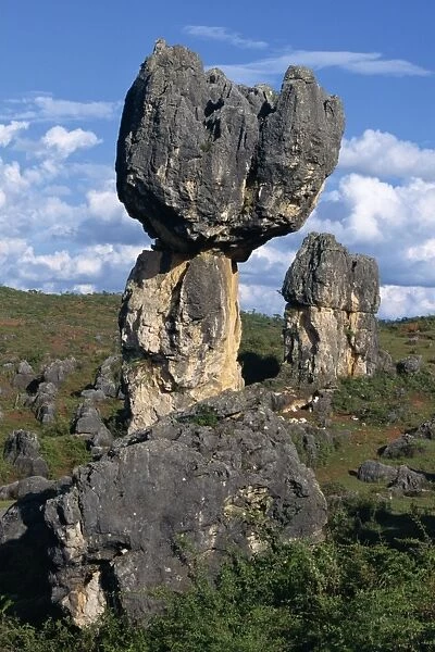 Limestone pinnacles in Shilin, Stone Forest, in Lunan, Yunnan Province, China, Asia