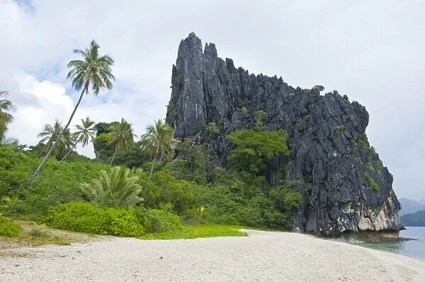 The Linderalique rocks in Hienghene at the east coast of Grande Terre, New Caledonia, Melanesia, South Pacific, Pacific