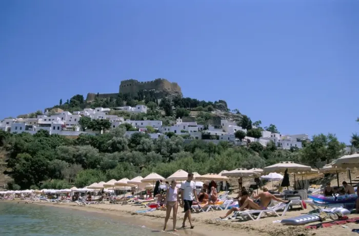 Framed Print : Lindos Beach Framed Print : Lindos Beach