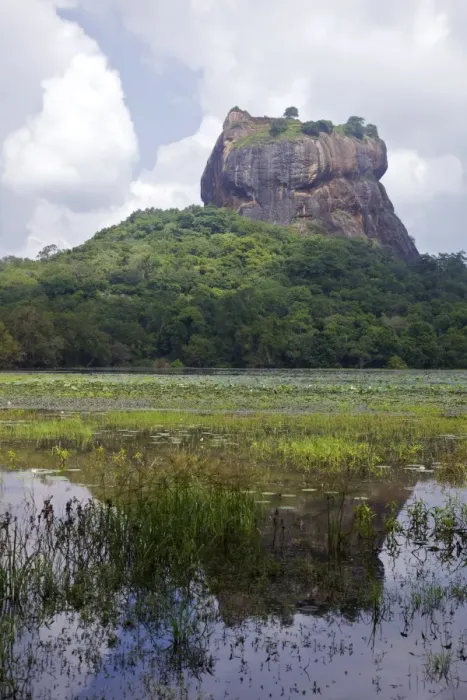 Framed Print : Lion Rock Fortress, Sigiriya, UNESCO World Heritage Site, Sri Lanka, Asia