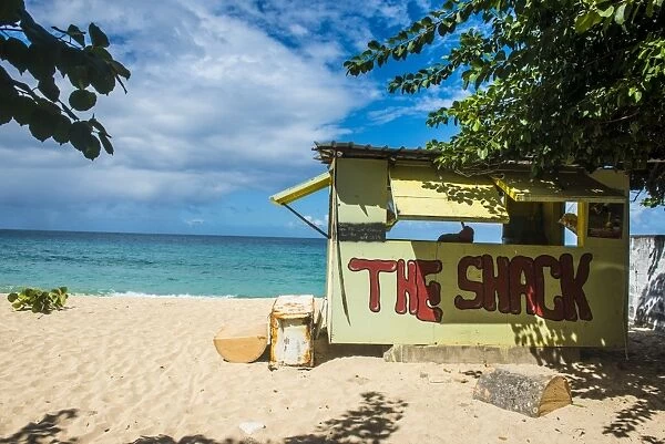 Little beach bar on Magazine beach, Grenada, Windward Islands, West Indies, Caribbean, Central America