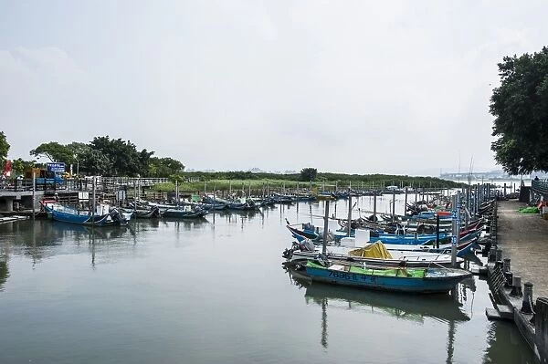 Little boats, Guandu Nature Park, Guandu, Taipeh, Taiwan, Asia