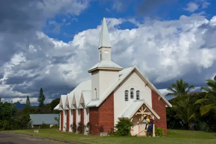 Framed Print : Little church on the east coast of Grande Terre, New Caledonia, Melanesia, South Pacific, Pacific Framed Print : Little church on the east coast of Grande Terre, New Caledonia, Melanesia, South Pacific, Pacific