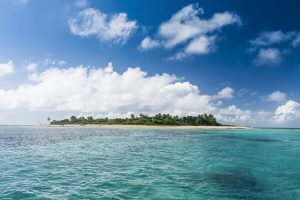 Little island with a white sand beach in Haapai, Haapai Islands, Tonga, South Pacific, Pacific