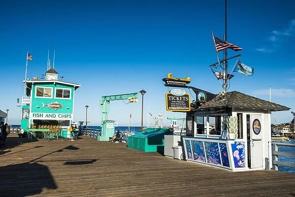 Little pier in Avalon, Santa Catalina Island, California, United States of America