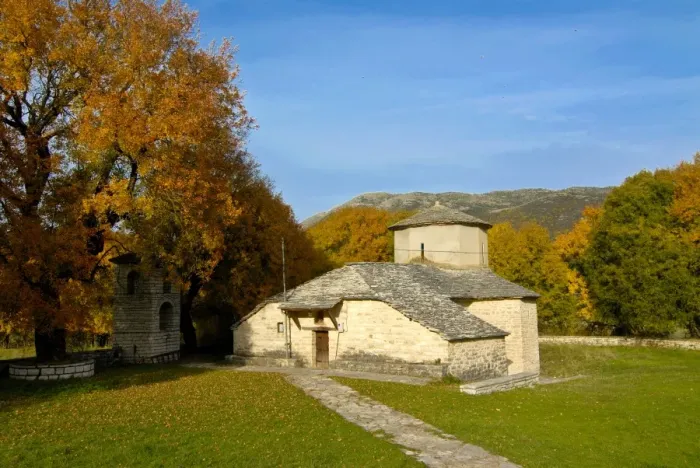 Framed Print : Little stone church, Zagorohoria, Epiros, Greece Framed Print : Little stone church, Zagorohoria, Epiros, Greece