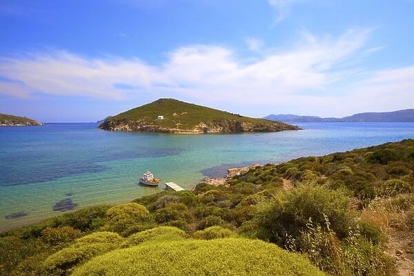Livadi Beach, Patmos, Dodecanese, Greek Islands, Greece, Europe