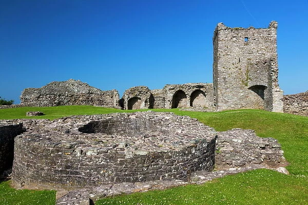 Llansteffan Castle, Carmarthenshire, Wales, United Kingdom, Europe