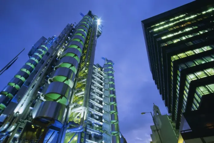Framed Print : Lloyds Building at night, City of London, London, England, UK, Europe Framed Print : Lloyds Building at night, City of London, London, England, UK, Europe