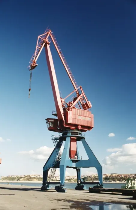 Framed Print : Loading crane at Port Santurtzi Framed Print : Loading crane at Port Santurtzi