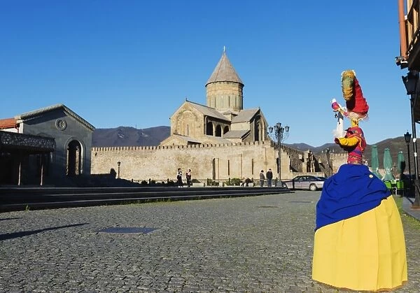 Local artisan doll display, Svetitskhoveli Cathedral, 11th century, by Patriach Melkisedek