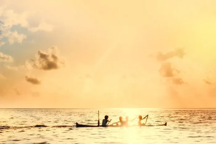 Framed Print : Local boys on a wooden canoe at sunset, Banda, Maluku, Spice Islands, Indonesia Framed Print : Local boys on a wooden canoe at sunset, Banda, Maluku, Spice Islands, Indonesia