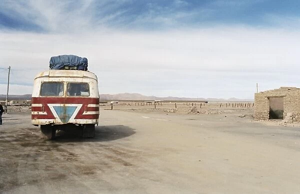 Local bus to Uyuni, Colchani, Bolivia, South America