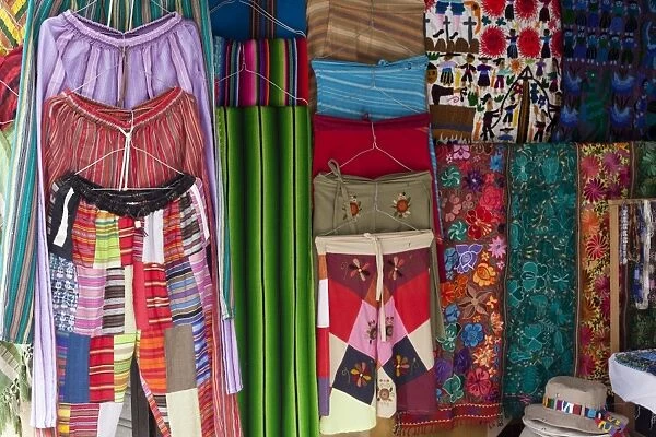 Local Handicrafts, San Pedro La Laguna, Lago Atitlan, Guatemala, Central America