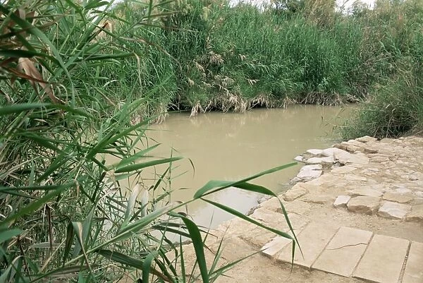Location on the Jordan River where Jesus was baptised