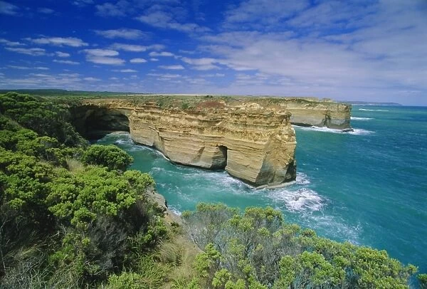 Loch Ard Gorge on the rapidly eroding coatline of Port Campbell National Park on the Great Ocean Road, site of the famous Loch Ard wreck of 1878