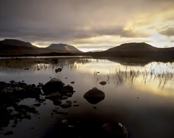 Framed Print : Loch Ba at sunset Framed Print : Loch Ba at sunset