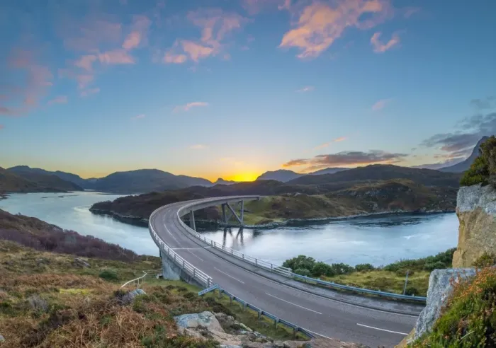 Framed Print : Loch a Chairn Bhain, Kylesku, Kylesku Bridge, landmark on the North Coast 500 Tourist Route Framed Print : Loch a Chairn Bhain, Kylesku, Kylesku Bridge, landmark on the North Coast 500 Tourist Route