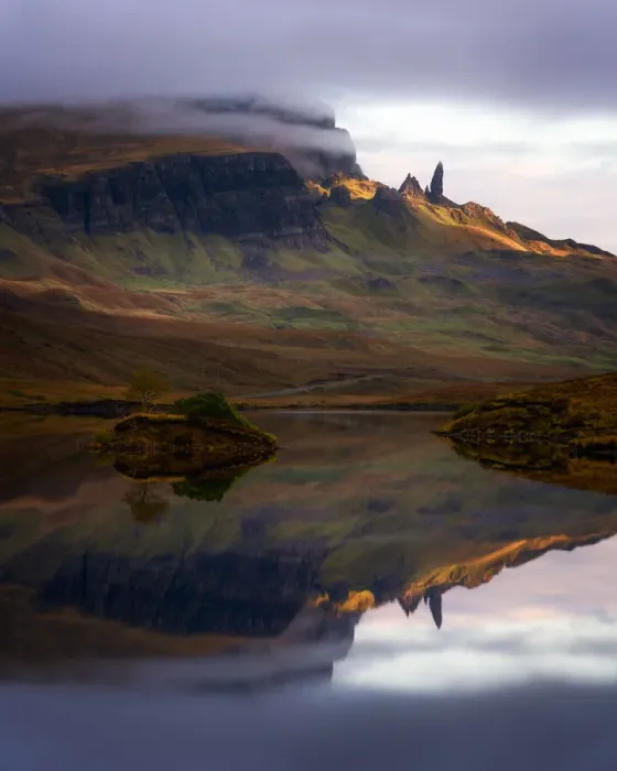 Framed Print : Loch Fada and the Old Man of Storr, Isle of Skye, Inner Hebrides, Scotland Framed Print : Loch Fada and the Old Man of Storr, Isle of Skye, Inner Hebrides, Scotland
