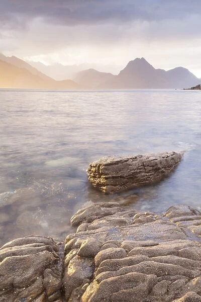 Loch Scavaig and the Cuillin Hills on the Isle of Skye, Inner Hebrides, Scotland, United Kingdom, Europe