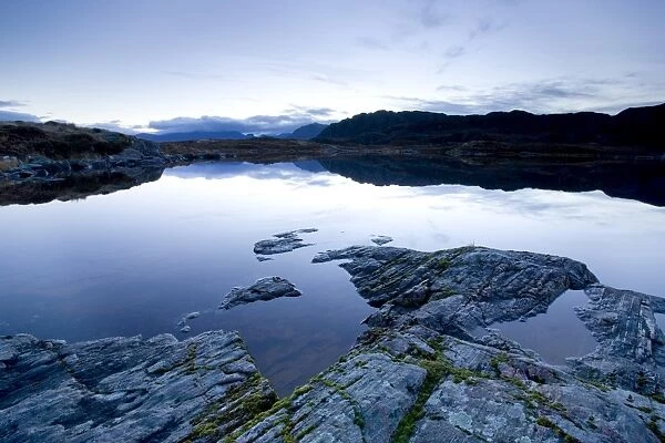 Loch Tollaidh at dawn, near Poolewe, Achnasheen, Wester Ross, Highlands