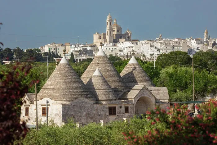 Framed Print : Locorotondo town and Chiesetta Rettoria Maria SS Annunziata church on hilltop with trulli house below in the Valle d'Itria, Locorotondo, Puglia, Italy, Europe Framed Print : Locorotondo town and Chiesetta Rettoria Maria SS Annunziata church on hilltop with trulli house below in the Valle d'Itria, Locorotondo, Puglia, Italy, Europe