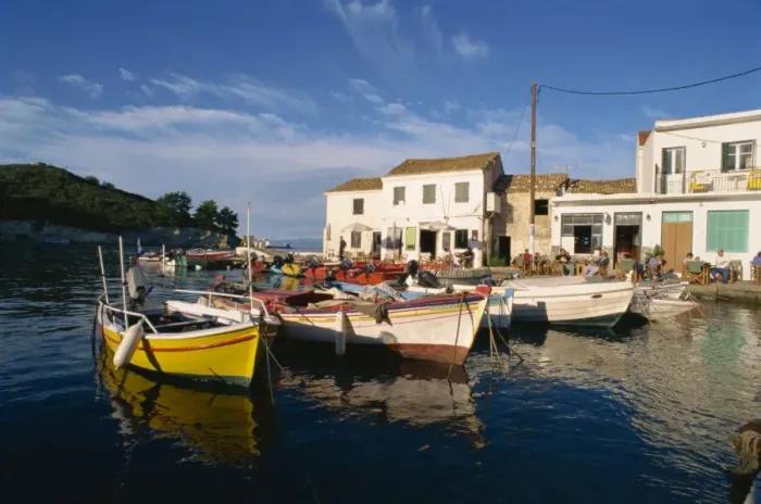Framed Print : Loggos harbour Framed Print : Loggos harbour