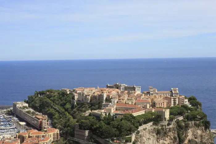 Framed Print : LOM2768. Elevated view over the city, Monte Carlo Framed Print : LOM2768. Elevated view over the city, Monte Carlo