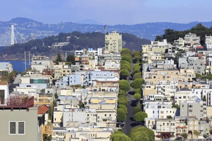 Framed Print : Lombard Street, San Francisco, California, United States of America, North America Framed Print : Lombard Street, San Francisco, California, United States of America, North America