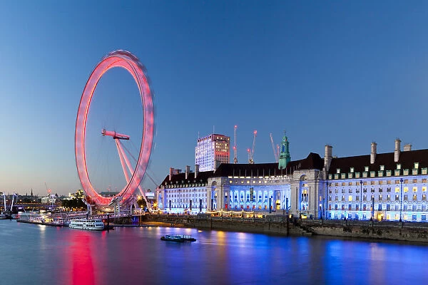 London Eye in early evening light. London, England, United Kingdom, Europe