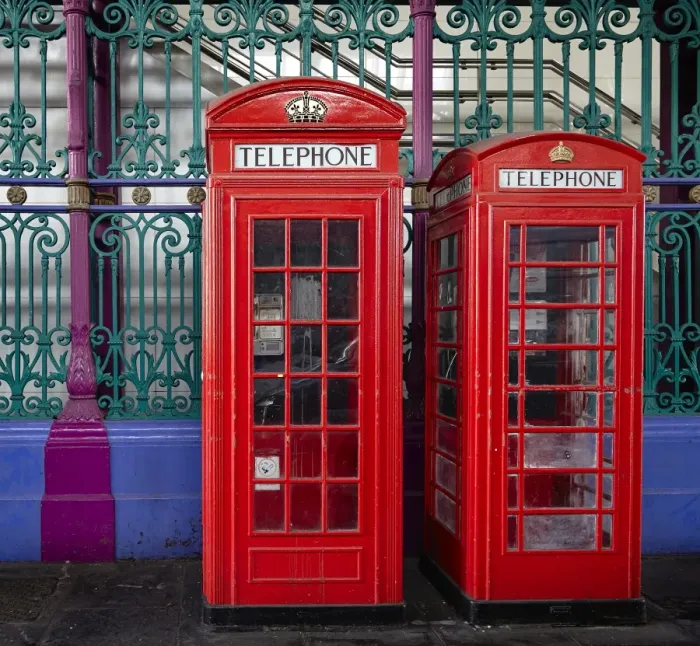 Framed Print : London red phone boxes, Smithfield Market, London, England, United Kingdom, Europe Framed Print : London red phone boxes, Smithfield Market, London, England, United Kingdom, Europe
