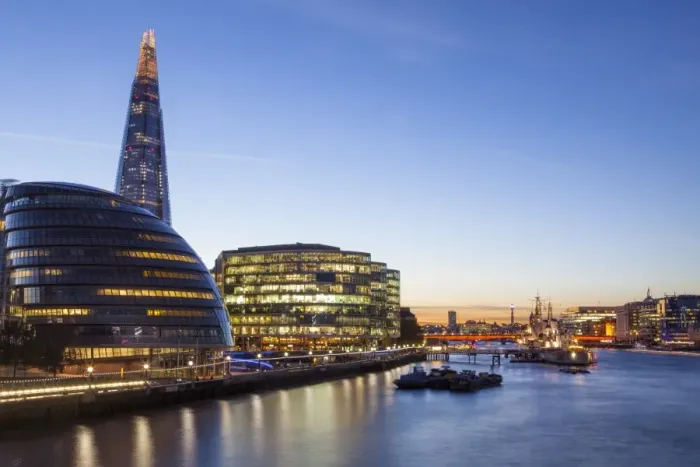 Framed Print : London skyline at dusk including the GLC building, HMS Belfast and the Shard, taken from Tower Bridge, London, England, United Kingdom, Europe Framed Print : London skyline at dusk including the GLC building, HMS Belfast and the Shard, taken from Tower Bridge, London, England, United Kingdom, Europe