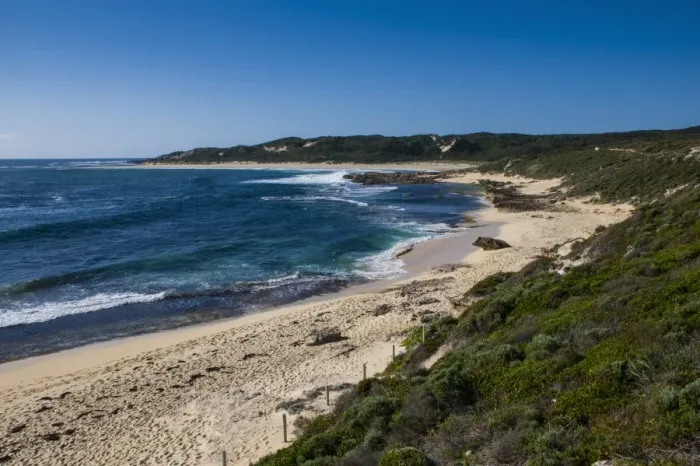 Framed Print : Lonely beach near Margaret River, Western Australia, Australia, Pacific Framed Print : Lonely beach near Margaret River, Western Australia, Australia, Pacific
