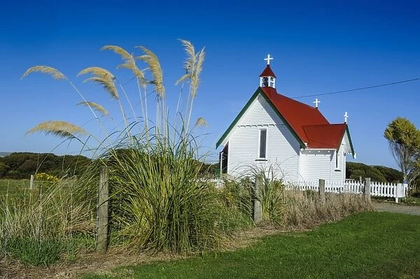 Lonely church in the Catlins, South Island, New Zealand, Pacific